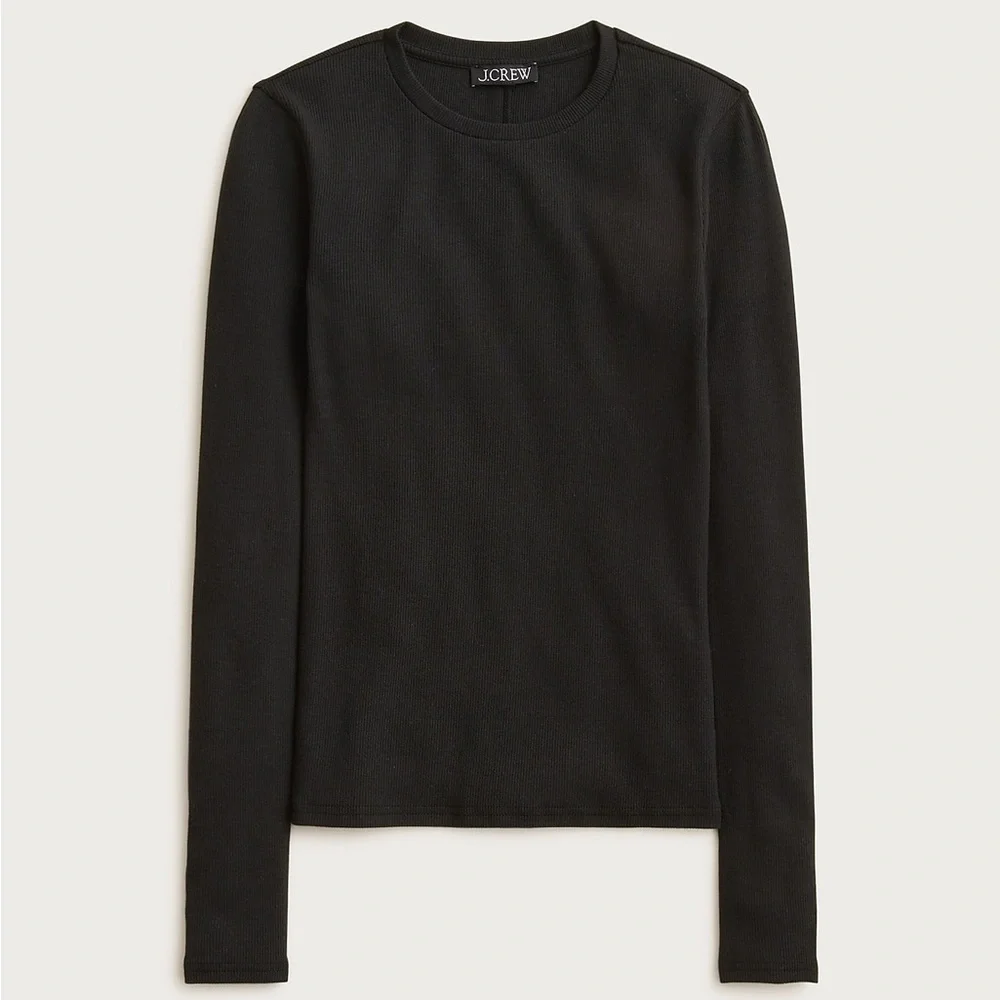 J Crew Perfect rib long-sleeve T-shirt CN194
